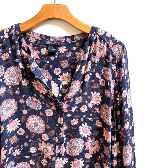 Lucky Brand Tops - Lucky Brand floral popover tunic top